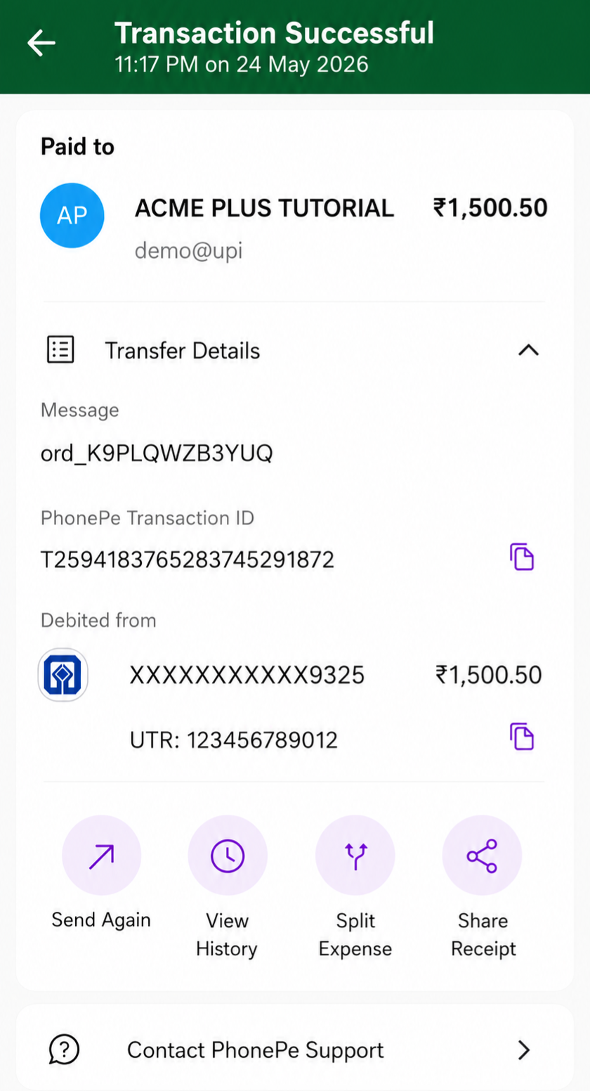 GPay UPI ID Example